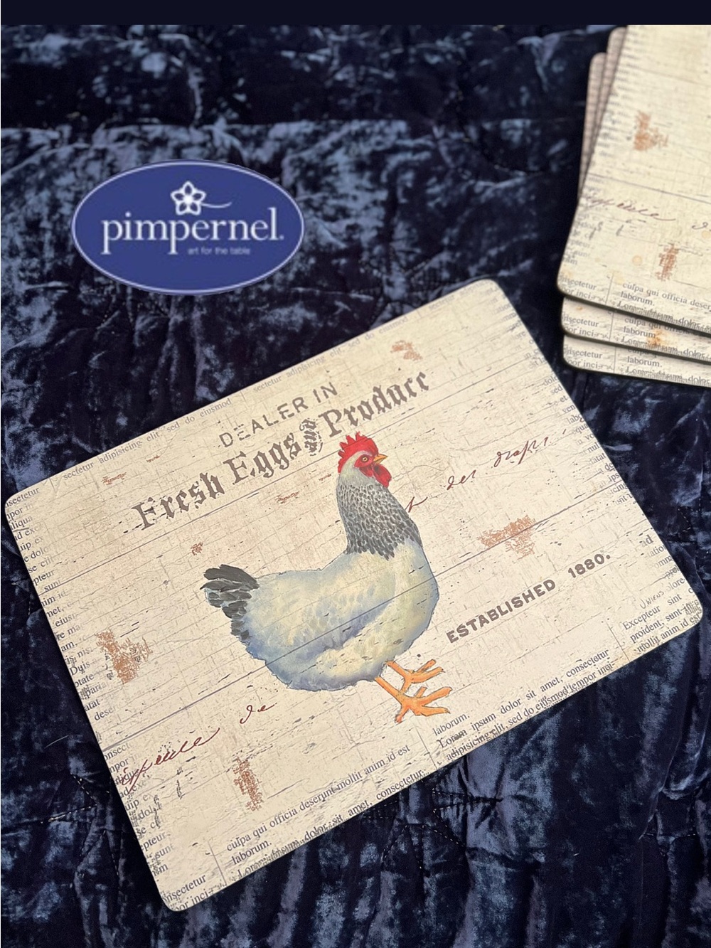 🐓 Pimpernel On The Farm Placemat